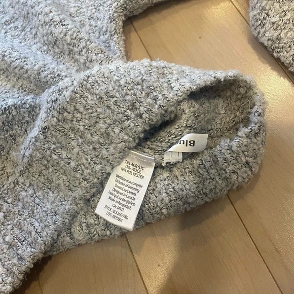 Gray Quarter Zip Sweater - Picture 3 of 4